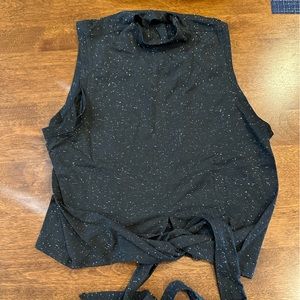 Lululemon wrap top crop top